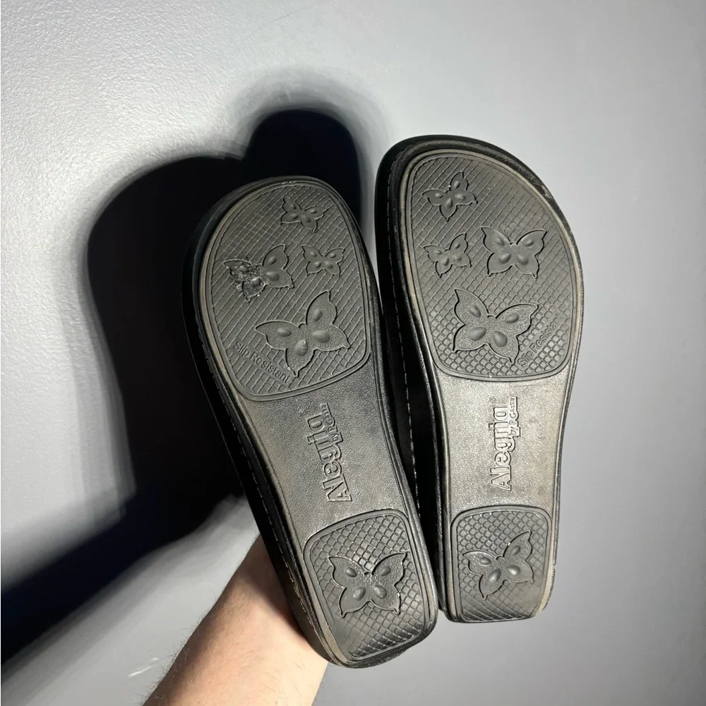 Alegria Carina Wedge Silver Sandal Size EU 39